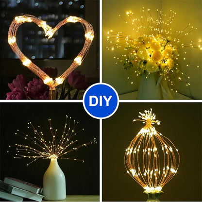 Solar Firework String Lights for Yard & Parties